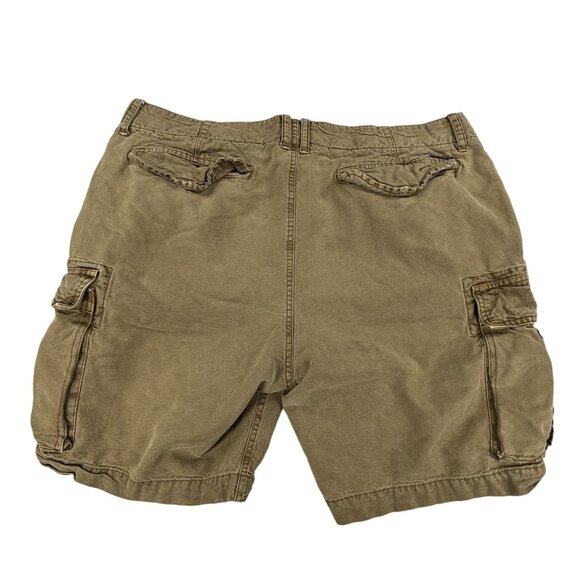 Lucky Brand Cargo Shorts Men's 36 Beige Mulipocket Durable - Picture 2 of 7